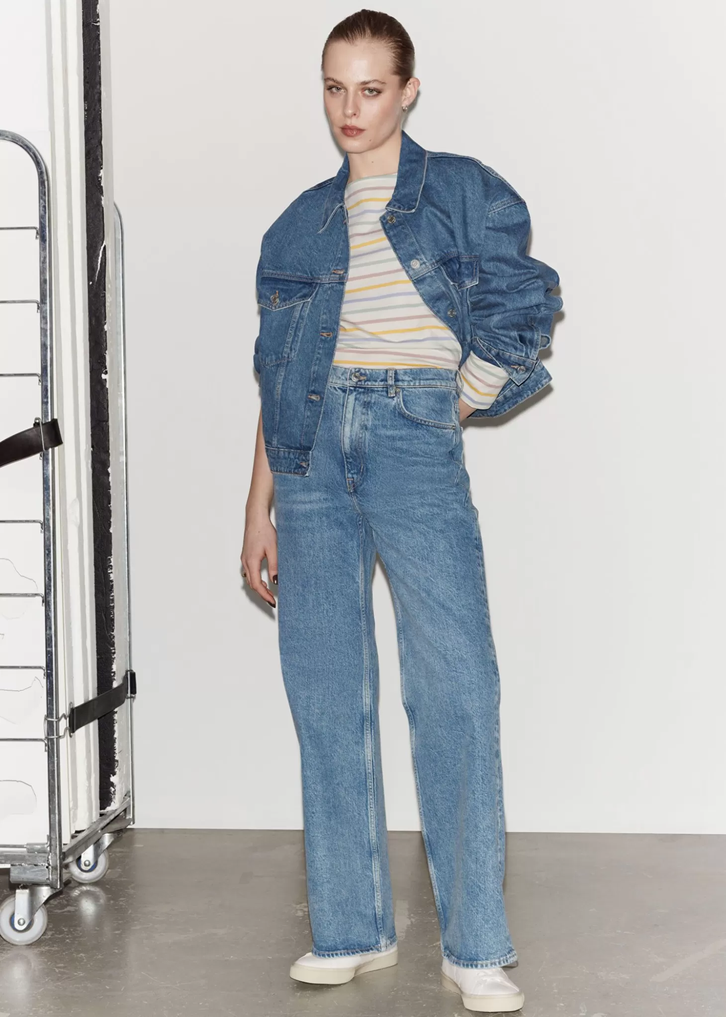 Kvinnor & Other Stories Denim | Bretonrandig Topp