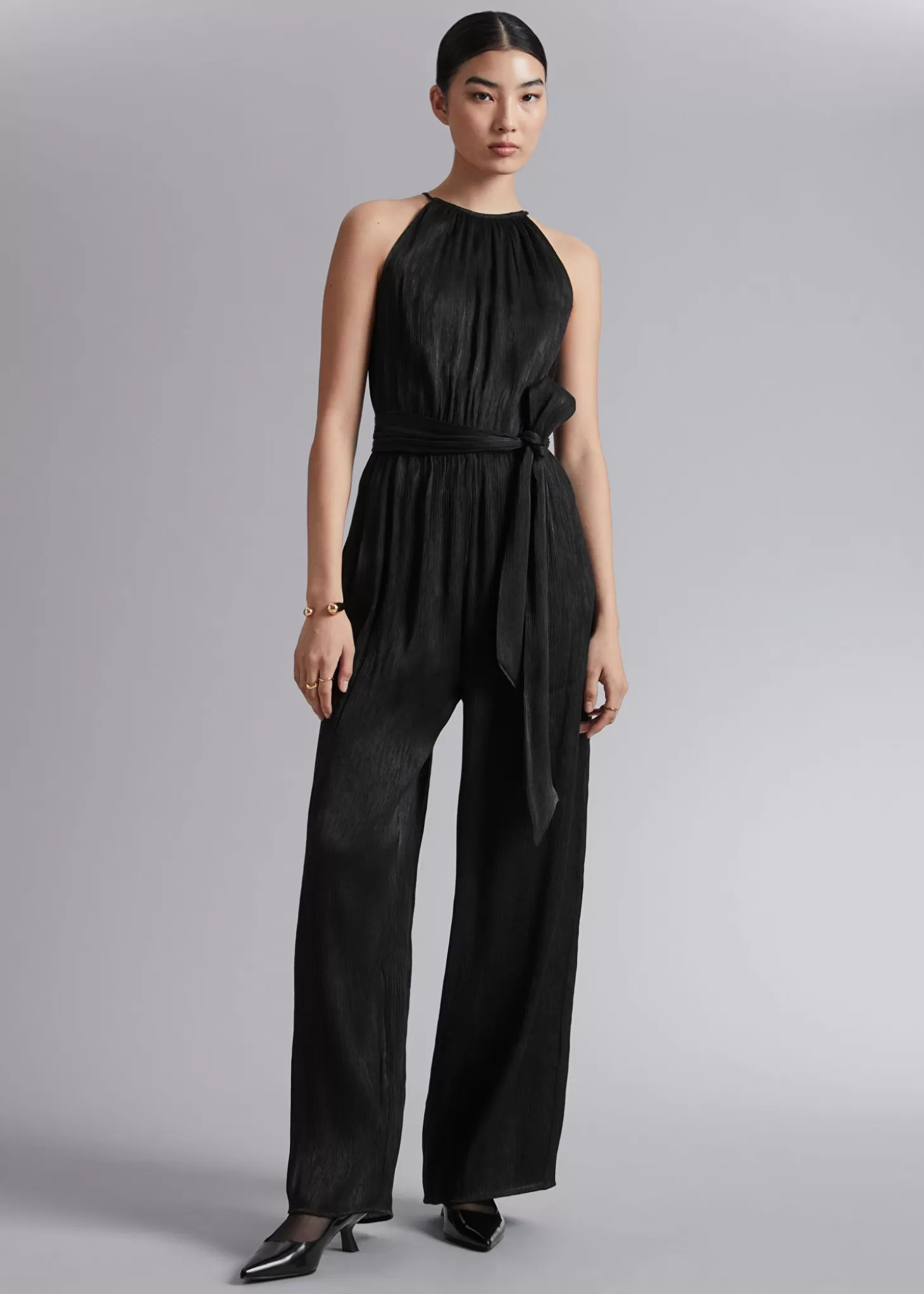 Kvinnor & Other Stories Jumpsuits | Jumpsuit Med Halterneck Och Skarp