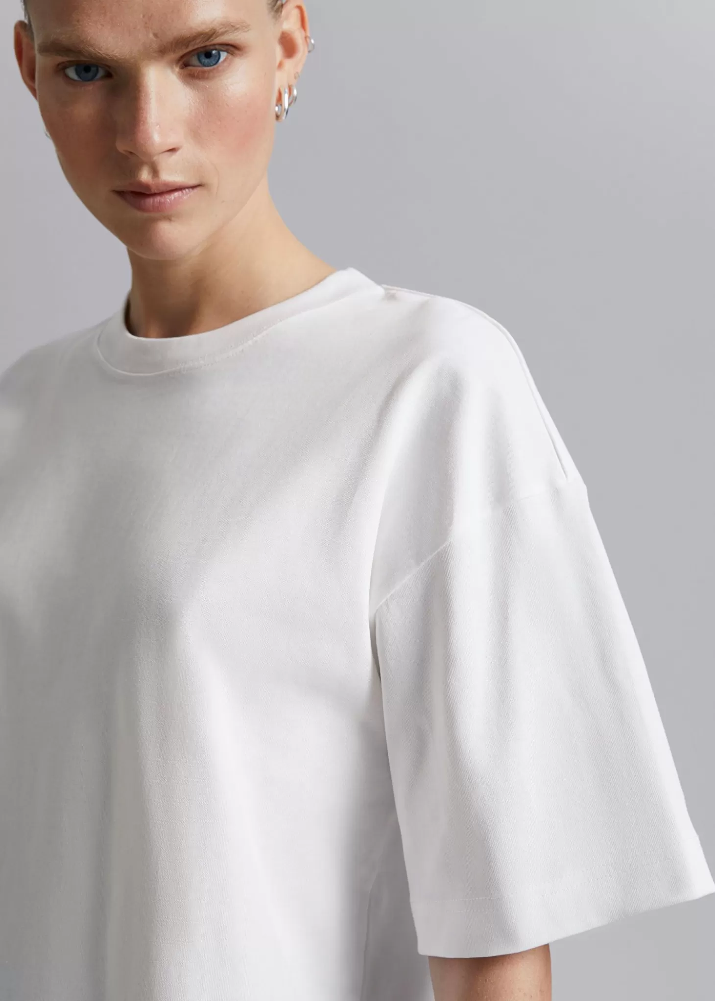 Kvinnor & Other Stories Toppar | Oversized T-Shirt I Bomullstrika