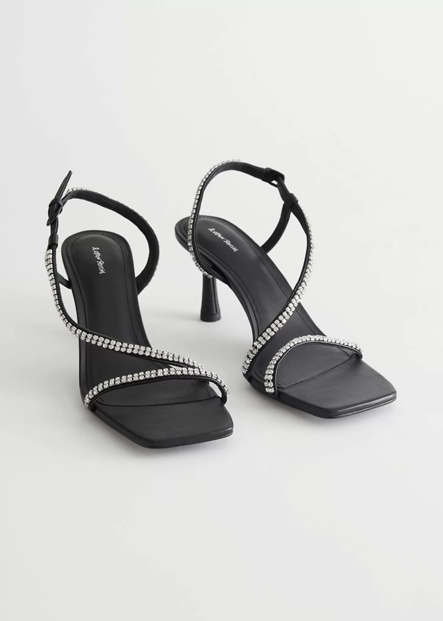 Kvinnor & Other Stories Sandaler Med Klack | Remsandaletter Med Strass