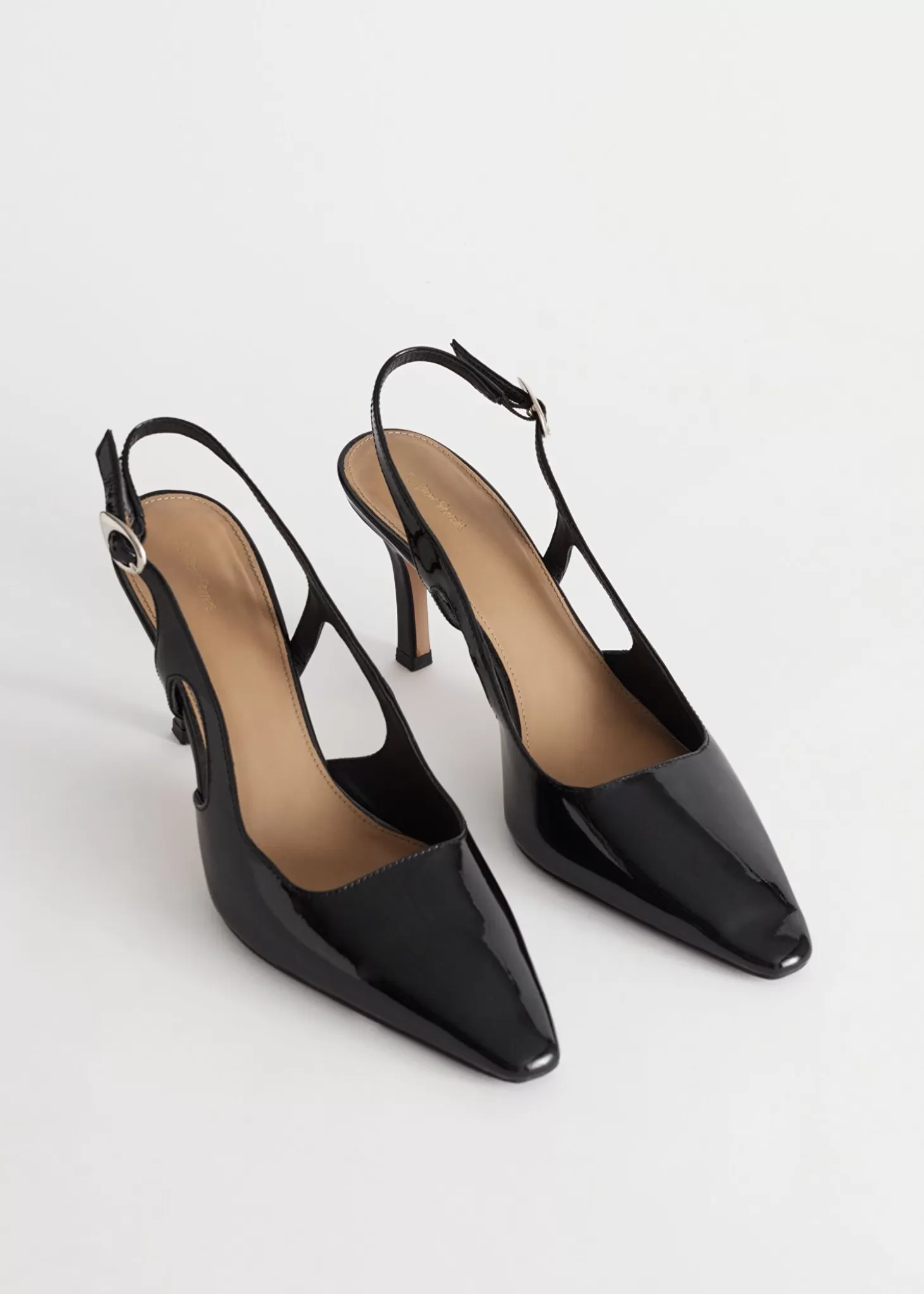 Kvinnor & Other Stories Pumps | Spetsiga Ladersandaletter Med Slingback