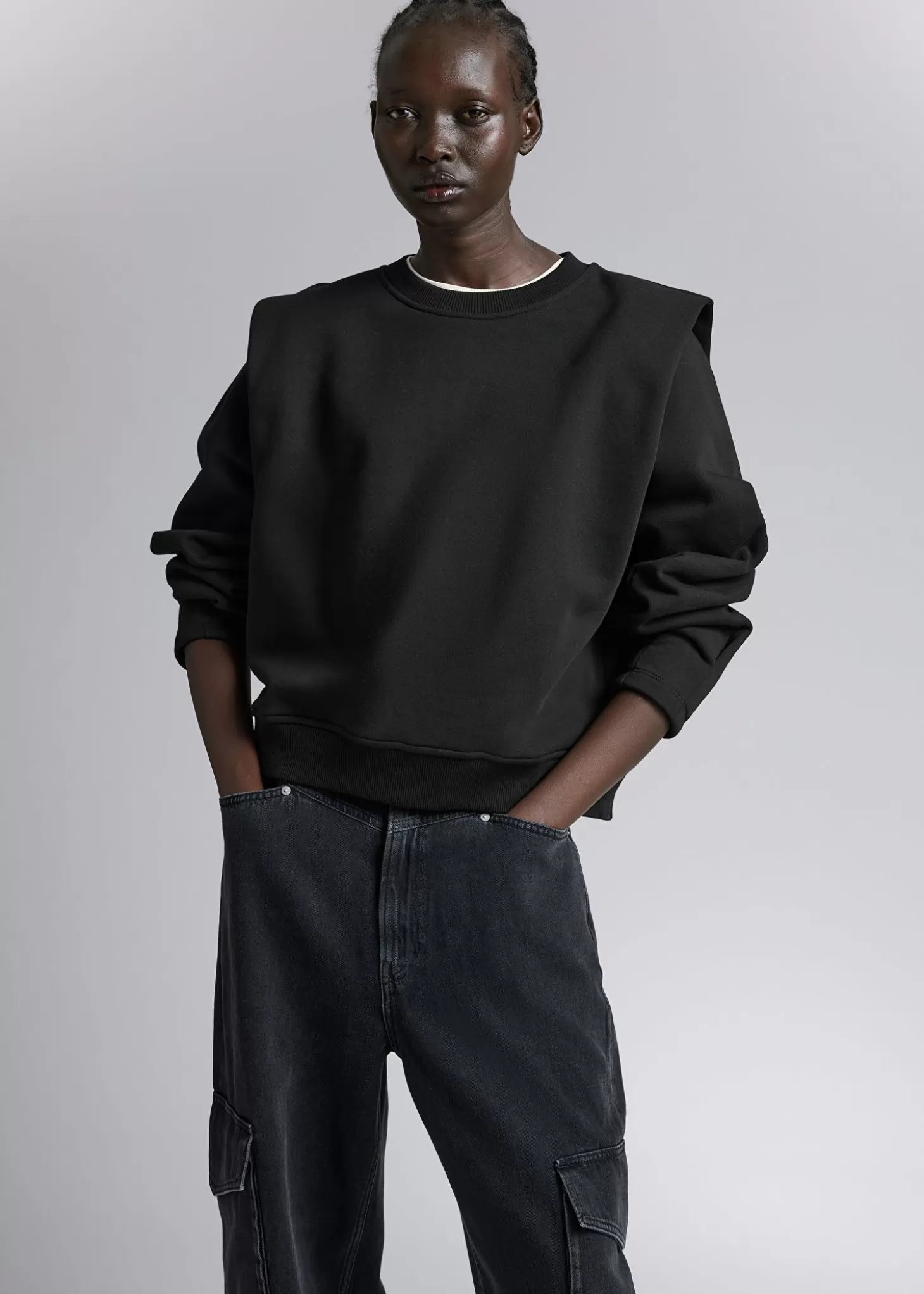 Kvinnor & Other Stories Toppar | Sweatshirt Med Markerade Axlar